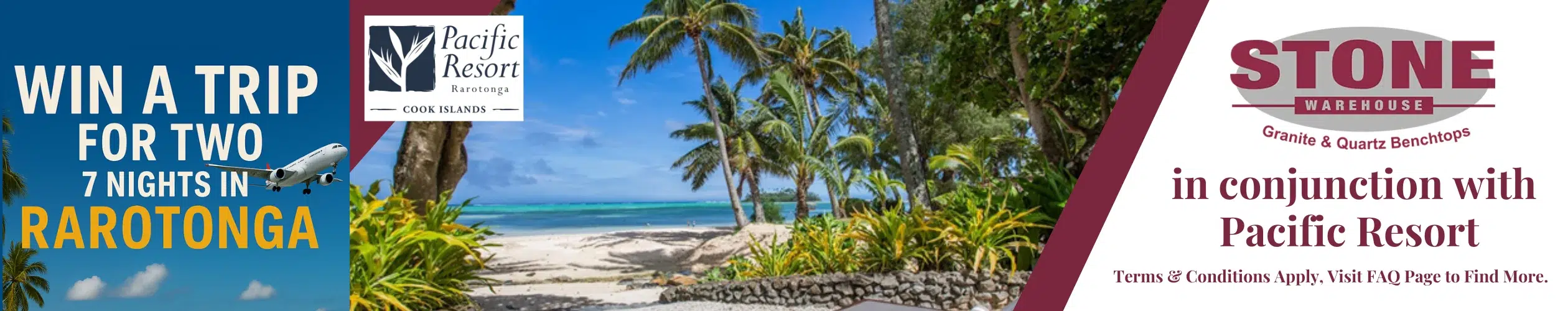 Win an escape for two to Rarotonga